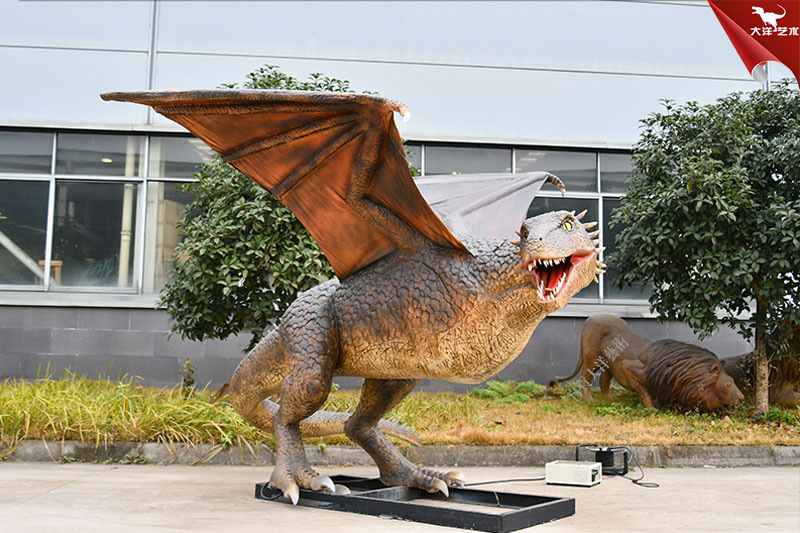 仿真飞龙模型，，，，，，，，能动会叫的仿真西方龙模型