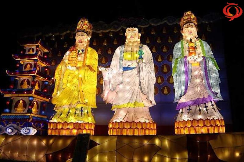 佛像主题花灯，，，，，，，大足石刻灯会