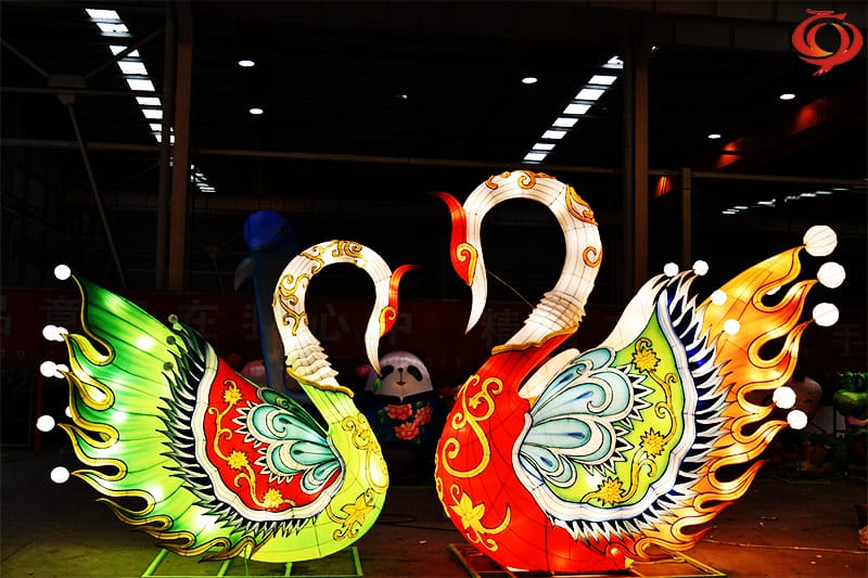 天鹅花灯，，，，，，，天鹅颂造型彩灯，，，，，，，动物花灯