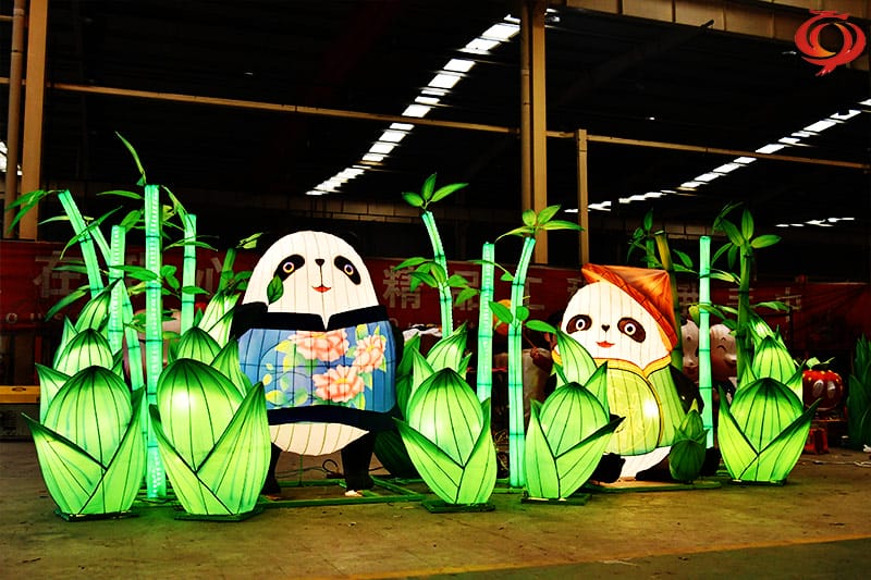 大熊猫花灯，，，，，，，熊猫彩灯，，，，，，，动物花灯