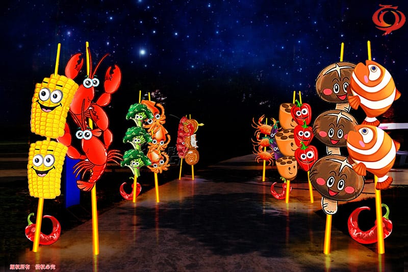 《烧烤》成都灯会彩灯设计规划