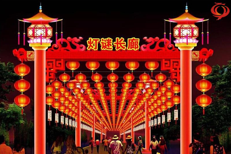 《字谜长廊》彩灯设计